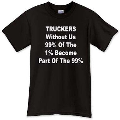Truckers 99 percent t-shirt design