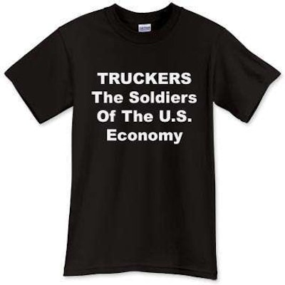 Truckers soldiers t-shirt design