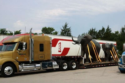 Finally, while she “did not haul this load,” says Kathy C., “there were a lot of doubletakes when it pulled into the Pilot in Pacific, Mo.”