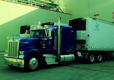 Cody Blankenship’s Kenworth tractor and reefer trailer