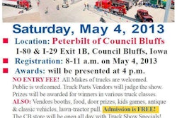 Peterbilt of Council Bluffs 2013 truck show flyer