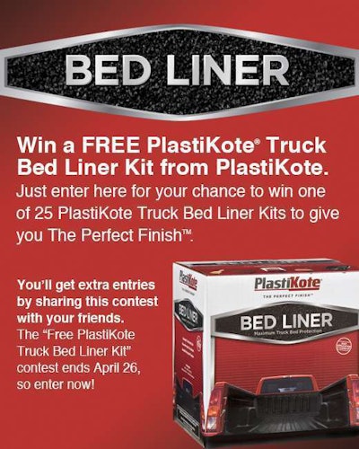 Plastikote free-bedliner contest