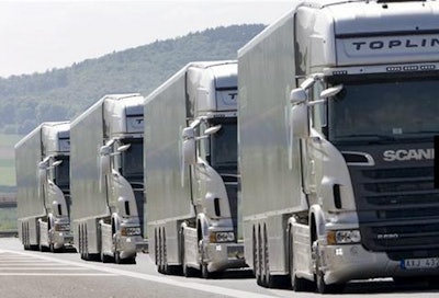 Strong fuel savings were achieved in testing this semi-autonomous convoy in Japan.