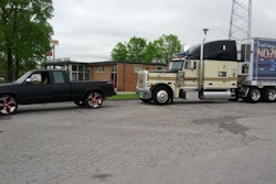 Dispatcher Michael Winton’s staged “scare” with his pickup and the Tennessee Highway Patrol’s Peterbilt was chronicled in this May post.