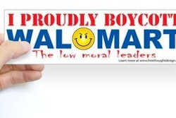 Walmart boycott sticker