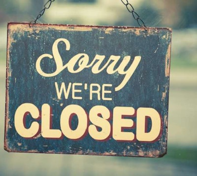 We’re closed