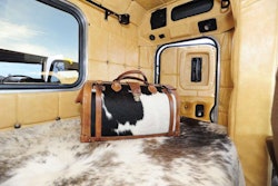 Hooten’s wife modeled the truck’s sleeper after the decoration in their home—Western motifs, cowhide, leather, rope and saddle-like adornments. “We wanted it to be different,” Hooten says. “You can’t buy one like it. We just got it figured out and made. All trucks are unique in their own way, but it’s figuring out how you’re going to make it different from someone else’s.”