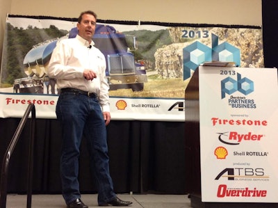 Matt Amen of ATBS examined cost-cutting for owner-operators at Overdrive’s Partners in Business seminar.