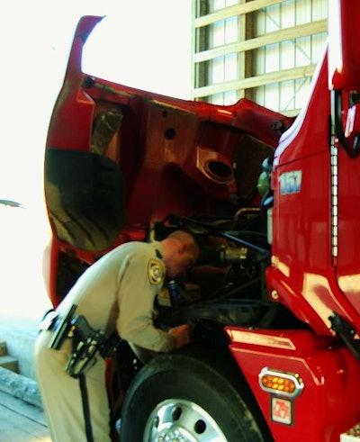 engine compartment inspection