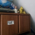 Fart on Wendy's office cabinet