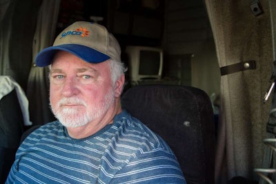 Owner-operator Bruce Johnston (photo by Matt Huesmann), leased to SunCo Carriers with his 1997 Peterbilt 379, still hauls mostly short, though the recession beginning in 2008 cut into profitability.