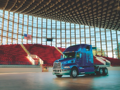 The Mack Pinnacle will be available with a DME-powered MP8 engine starting in 2015.