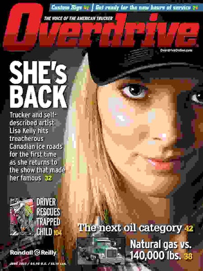 Lisa Kelly on Overdrive June 2013 cover