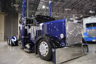Jerad Wittwer and Todd Roccapriore’s 2001 Peterbilt 379, Family Biziness, has followed up its Best of Show victory at the Wildwood Pride & Polish event in April with a Best of Show trophy at Great West in Las Vegas.