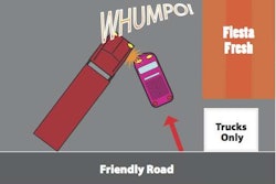 Truck driver John Doe was making a delivery to Fiesta Fresh restaurant when a pink Mustang slammed into him in the loading area. Was this accident his fault?