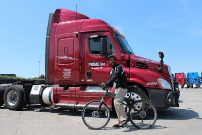 Prime Inc. fitness programs coordinator and former owner-operator Siphiwe Baleka
