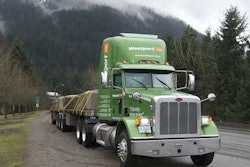 Westport calls this 2012 Peterbilt 367 “Kermit.” The truck’s equipped with a Westport 15-liter engine, a 475-horsepower high-pressure direct-injection natural gas engine.