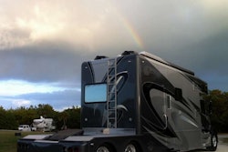 Jon and Miriam Brown’s Volvo at Sebastian Inlet
