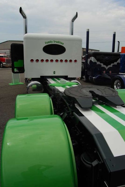 Joel Dawe's Peterbilt, rear view