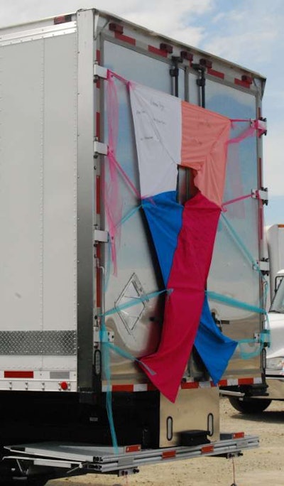 The tribute to women who’ve fought cancer on the back of Nick and Jenny Marcu’s expediter.