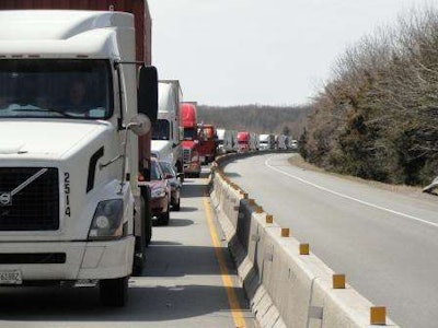 Just another day stuck on I-40 between Little Rock and Memphis. No traffic was moving in either direction when this photo was taken in March. | Photo by Kevin Jones