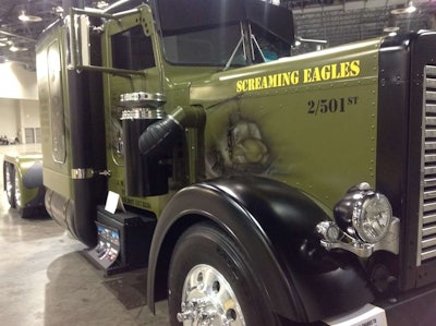 John Cudd’s 1986 Peterbilt 359 that honors Vietnam veterans.