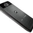 The Droid Razr M is currently on a free-with-two-year-contract deal with Verizon — it’s a solid phone, this shot showing the Kevlar backing.