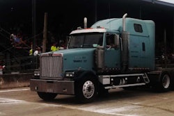 Ralph Dineen and Jr. in the elder's 2000 Western Star