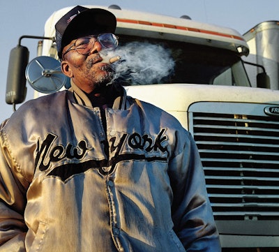 Kim Reierson, whose father Gerald Reierson was a trucker, spent five years taking photos, including portraits such as this, for her book.