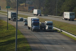 trucks on highway