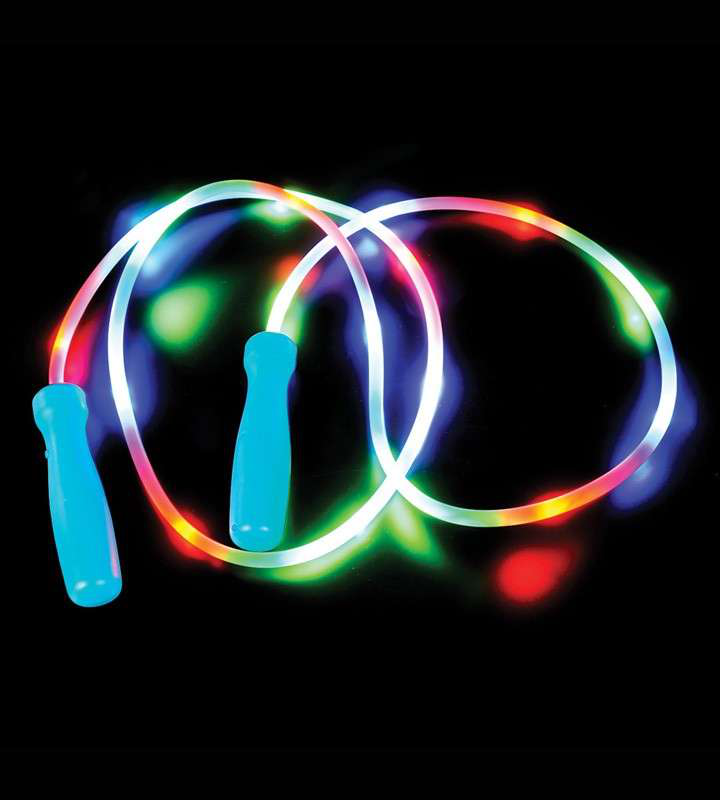 Flashing LED jump rope