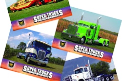 A few of the Super Trucks cards in the 13th edition of CAT Scale’s collection series.