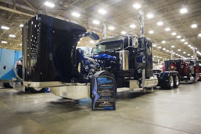 Shawn Gibson’s 2013 Peterbilt 389 won Best of Show, Limited-Mileage Bobtail.