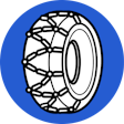 Tire chains illustration