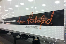 Though there will be some small-scale production of Kevin Rutherford’s signature Series trailer, they mostly will be built to customer order. The graphics package seen here does not come standard on trailer, but it can be added from the manufacturer.