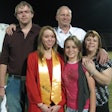 Tim Young (white shirt) and his family.