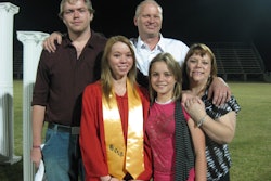 Tim Young (white shirt) and his family.