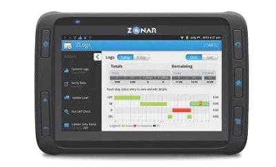 The Detroit Connect tablet comes standard with four trucking-specific apps for navigation, hours of service compliance, inspections and messaging.