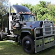 Recognize this 1978 Mack R-767ST? It’s a replica owner-operator Robert Steele put together of the Rubber Duck 1978 RS700L used in Sam Peckinpah’s class “Convoy” film. The truck, powered by an old 500 Cummins, Steele says, shows but one difference from the 1978 RS700L used in the film — the top of the hood is not quite as tall. Steele had to modify the RS700L grille to fit the 767. Steele uses the rig only sparingly, but says it’d look great at the head of a convoy. Read his letter appealing for greater industry unity in our Voices section here.