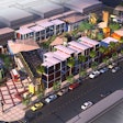 This artist’s rendition shows the container park opening soon in downtown Las Vegas.
