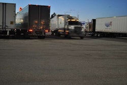 hours of service evening truck stop