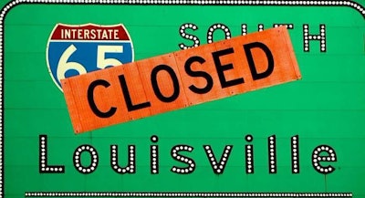 Indiana south split sign