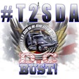 This hashtag (truckers to shut down America) was used to spread the word on the Ride for the Constitution.