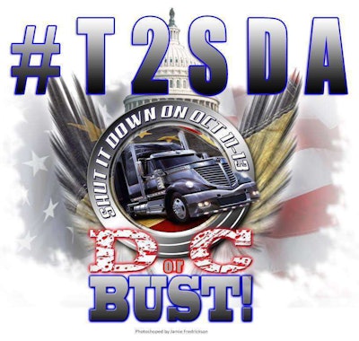 This image is the “Ride for the Constitution” Facebook page’s profile picture. The agenda for the ride and weekend-long demonstration, say organizers, is focused on a mix of trucking and “constitutional” issues. The three-day demonstration has been joined by groups like Overpasses for Obama’s Impeachment, and promoters offer some rally support information via this page.