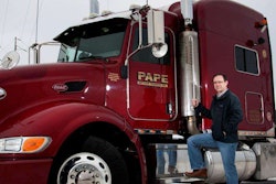 Bryan Smith and his 2009 Peterbilt 386, powered by 600-hp Cummins engine. Smith, nominated this year for the Truckload Carriers Association’s Owner-Operator of the Year award, was also Overdrive‘s Trucker of the Month in March of 2011.