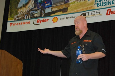 Kevin Rutherford speaks at Overdrive’s Partners in Business seminar.