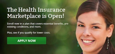 This image greets visitors to the HealthCare.gov central portal for applications for insurance purchased through the public exchanges mandated by the Affordable Care Act, or “Obamacare.” Best estimates of the cost of coverage for your particular situation, without going most of the way through the application process, can be found via the Kaiser Family Foundation’s costs/subsidy calculator, though only Silver-level plans are estimated there.