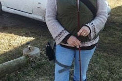 Wendy fishing for possum