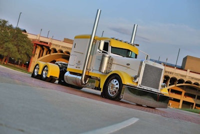 Josh Skidmore, 2007 Peterbilt 379 and 2014 2014 Western Elite stepdeck (trailer not pictured)