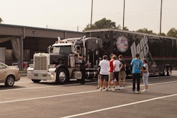 Todd Modderman’s Peterbilt 379 in a B.R.A.K.E.S. demonstration